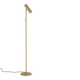 Meijer - vloerlamp - messing - staal - 210 cm